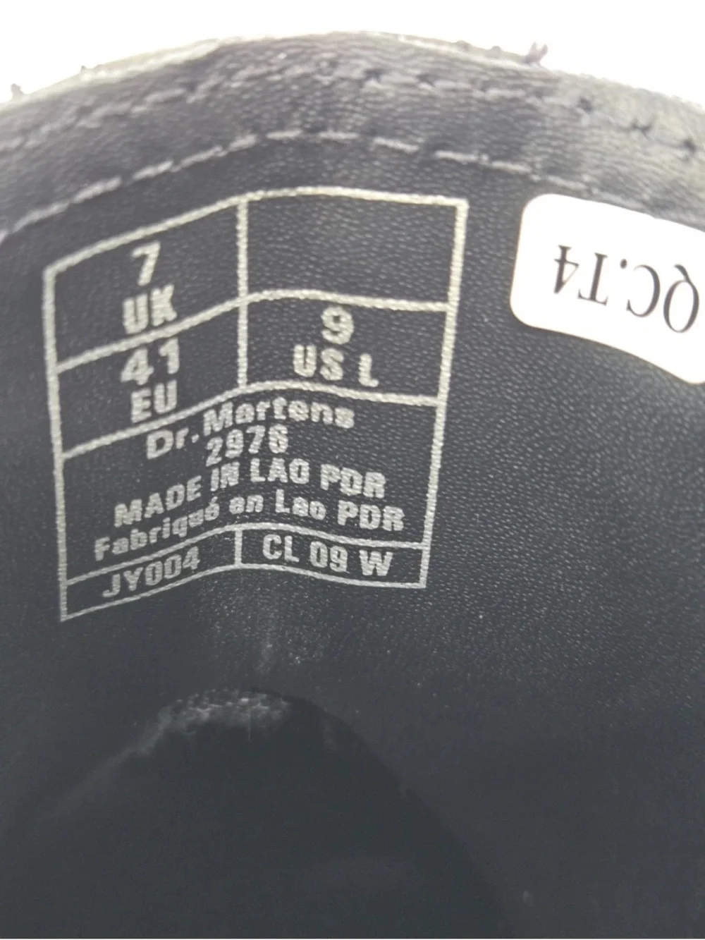 Dr Martens 2976 Nappa Leather Chelsea Boots Black Size US 9 Ladies